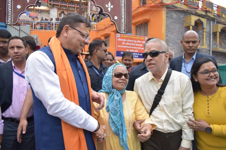 मुख्यमंत्री धामी ने बदरीनाथ पहुंचकर यात्रा व्यवस्थाओं का किया स्थलीय निरीक्षण